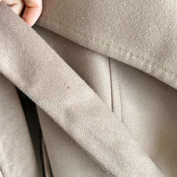 Ted Baker Rytaa Light Pink Short Belted Wool Pea Coat sz 3 - Picture 9 of 11